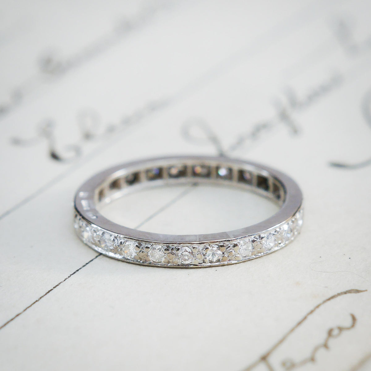 Diamond & 18ct White Gold Full Eternity Ring
