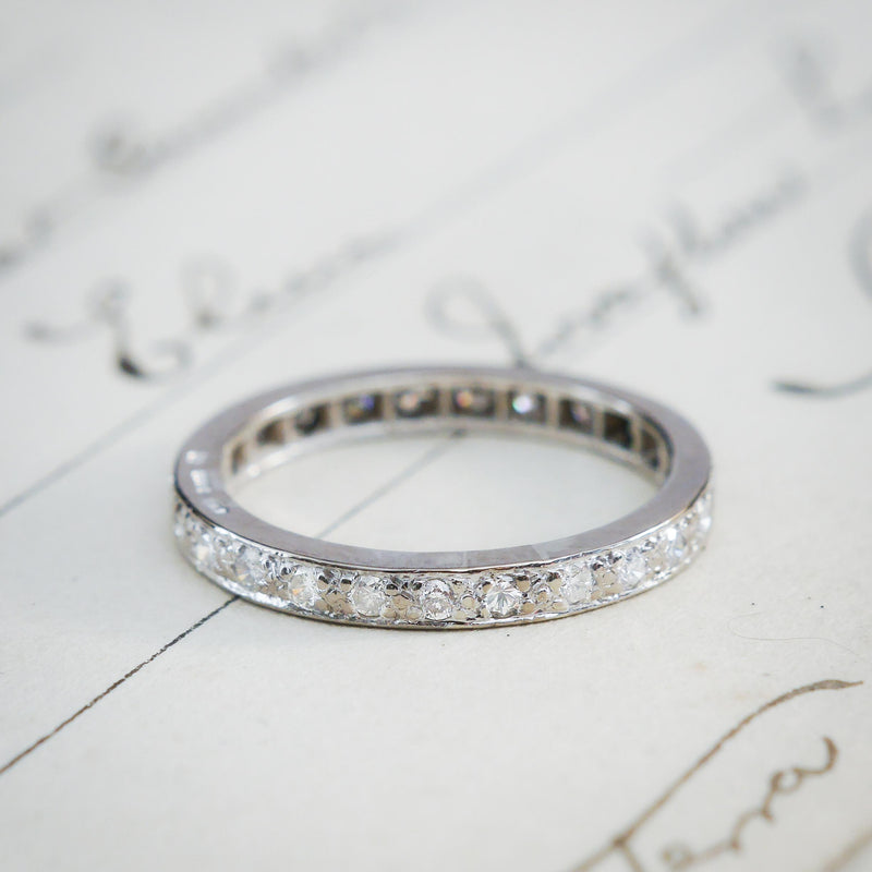 Diamond & 18ct White Gold Full Eternity Ring