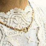 Luxurious Vintage 18ct Gold Watch Chain Necklace