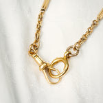 Luxurious Vintage 18ct Gold Watch Chain Necklace