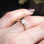 A Restrainedly Lovely Vintage Diamond Solitaire Ring