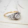 Extravagant Vintage Art Deco Diamond Engagement Ring