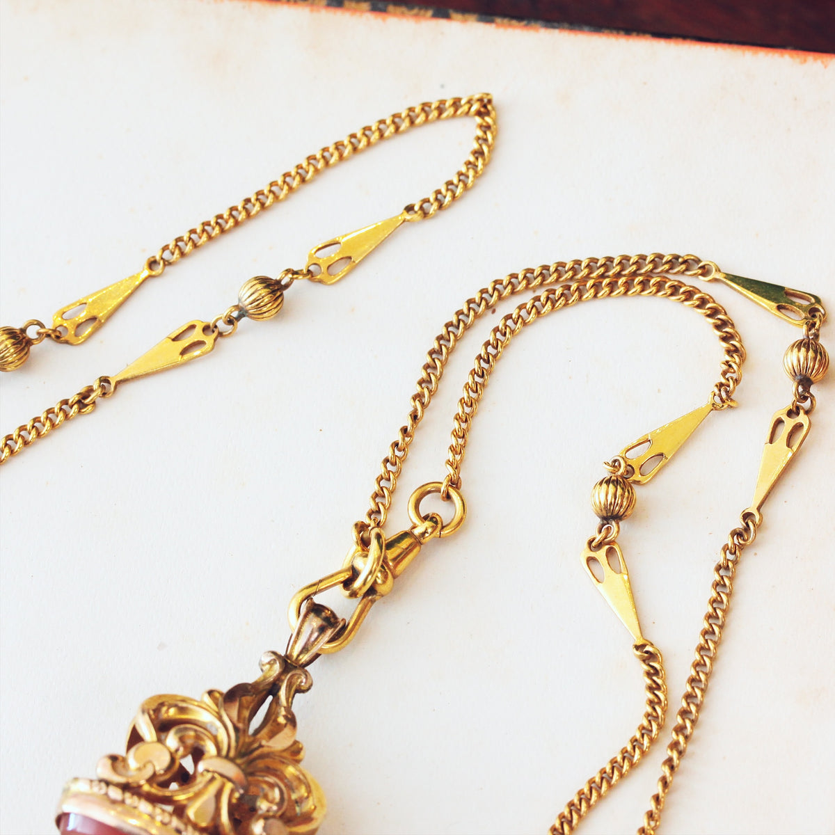 Swanky Edwardian Guard Chain & Fob