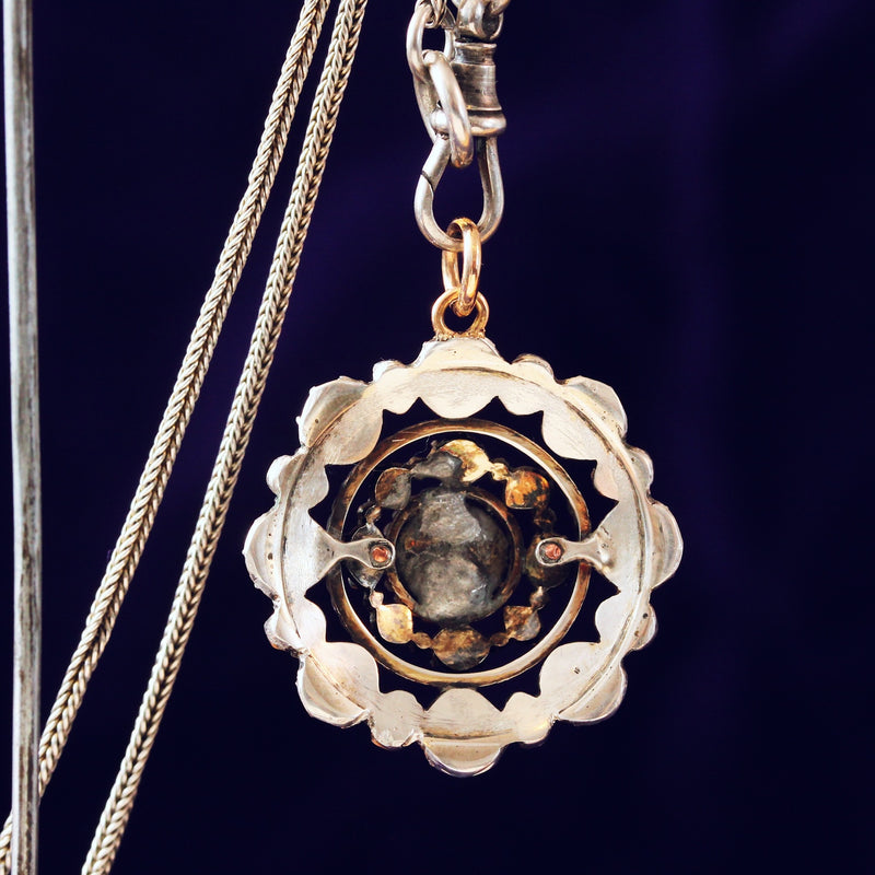 Antique Rose Cut Diamond 'Guiding Stars' Pendant