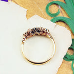 Rare Colour Change Alexandrite & Diamond Ring