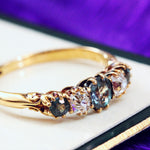 Antique Alexandrite & Diamond Ring