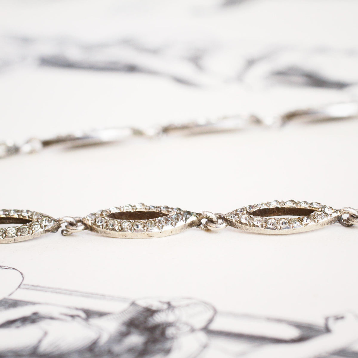 Fine French Silver Paste Necklace