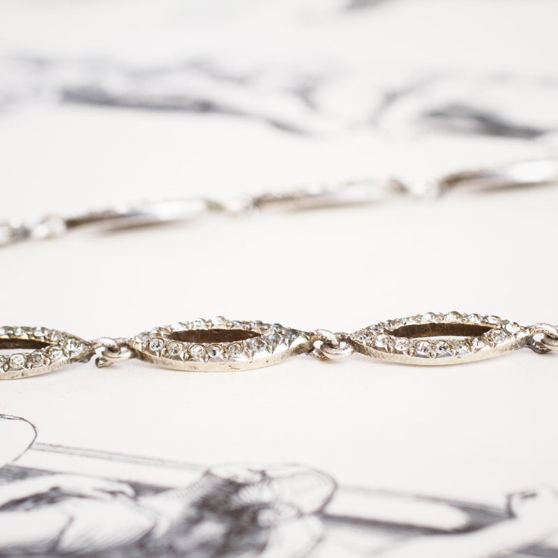 Fine French Silver Paste Necklace