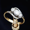 Very Pretty Vintage Diamond Trilogy Crossover Ring