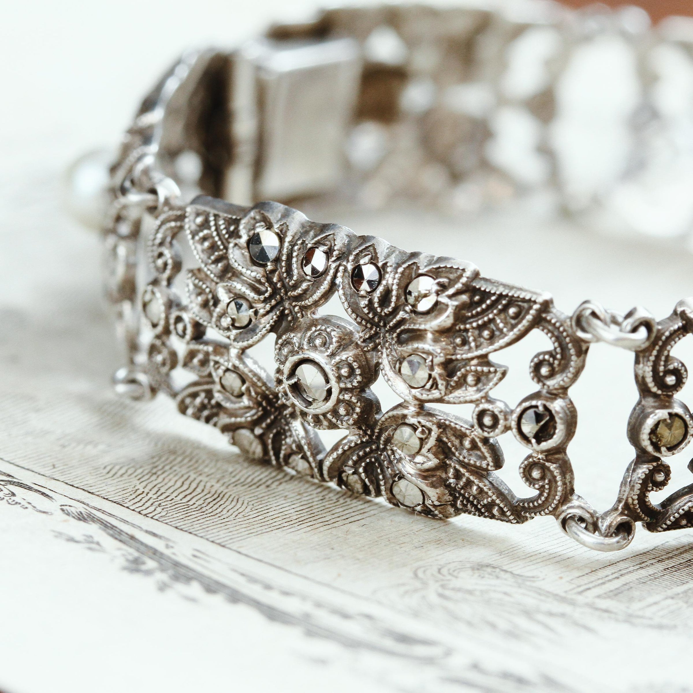 Marcasite bracelets vintage deals