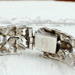 Vintage Glam Silver Marcasite & Pearl Bracelet