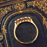 Demure Vintage Diamond Set Five Stone Ring