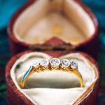 Vintage Diamond Set Five Stone Ring