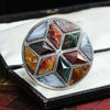 Scottish Specimen Agate Plaid Brooch