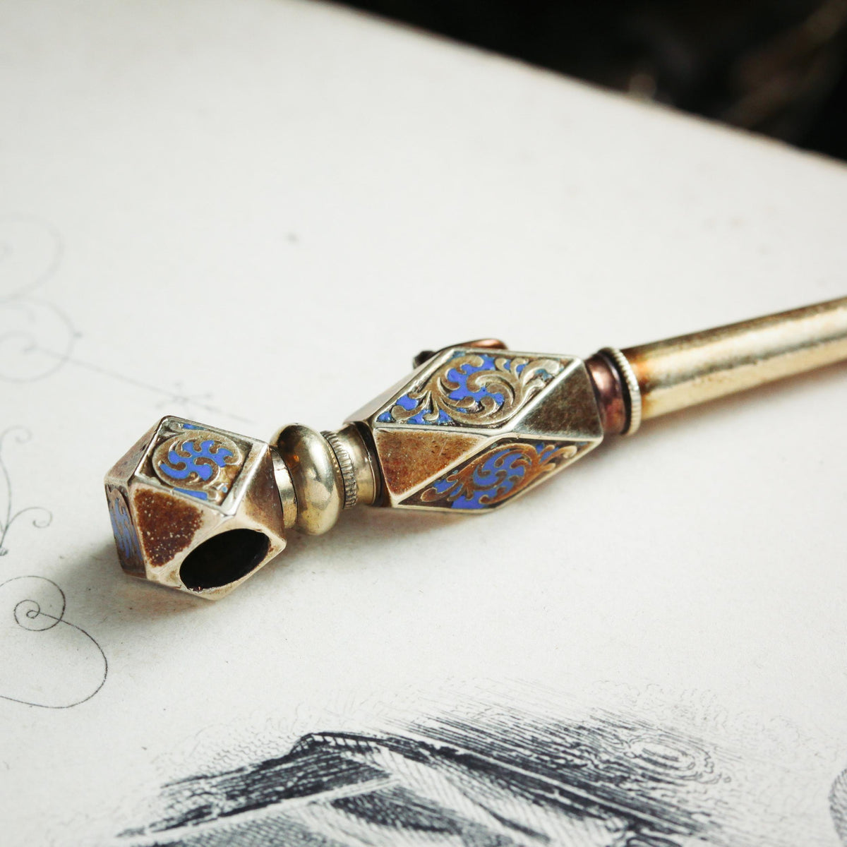 Antique Victorian Fob Watch Key 