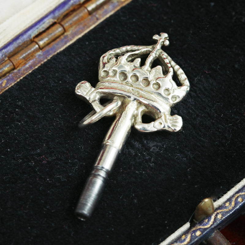 Antique Georgian Crown Topped Fob Watch Key