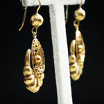 Fabuloso Vintage 18ct Gold Drop Earrings