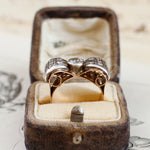 Extravagantly Glamorous Bling!! Vintage 1940's Diamond Cocktail Ring
