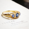 Date 1908 Antique Sapphire & Diamond Ring