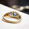 Date 1908 Antique Sapphire & Diamond Ring