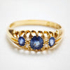 Date 1908 Antique Sapphire & Diamond Ring