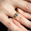 Date 1908 Antique Sapphire & Diamond Ring