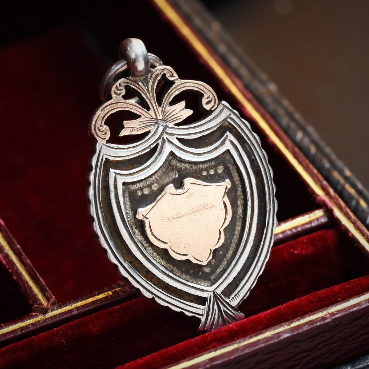 Date 1913 9ct Gold & Silver Medal Ready for Hand Engraving