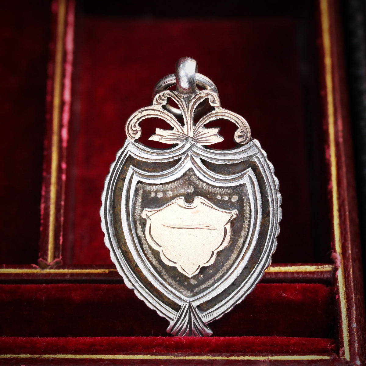 Date 1913 9ct Gold & Silver Medal Ready for Hand Engraving