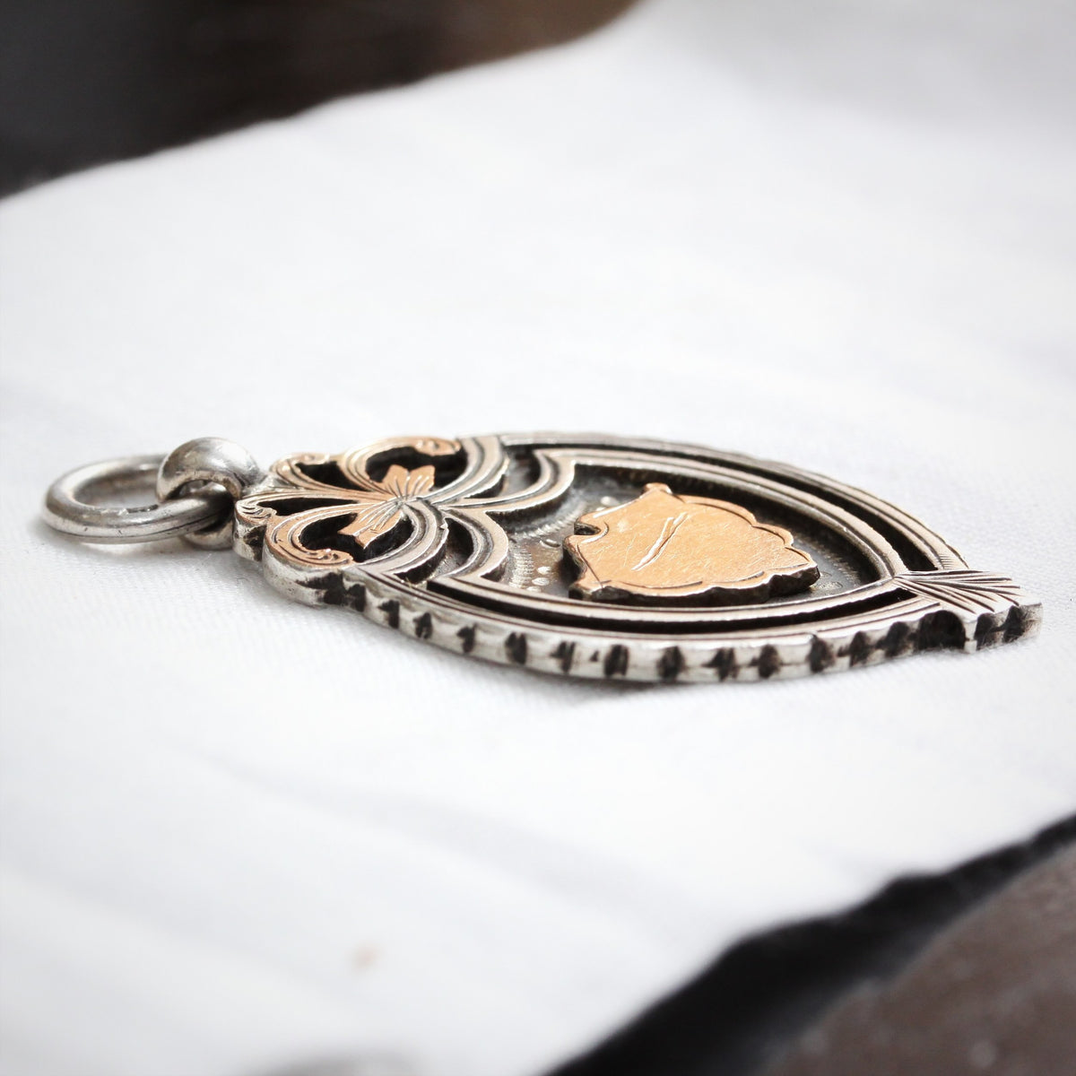 Date 1913 9ct Gold & Silver Medal Ready for Hand Engraving