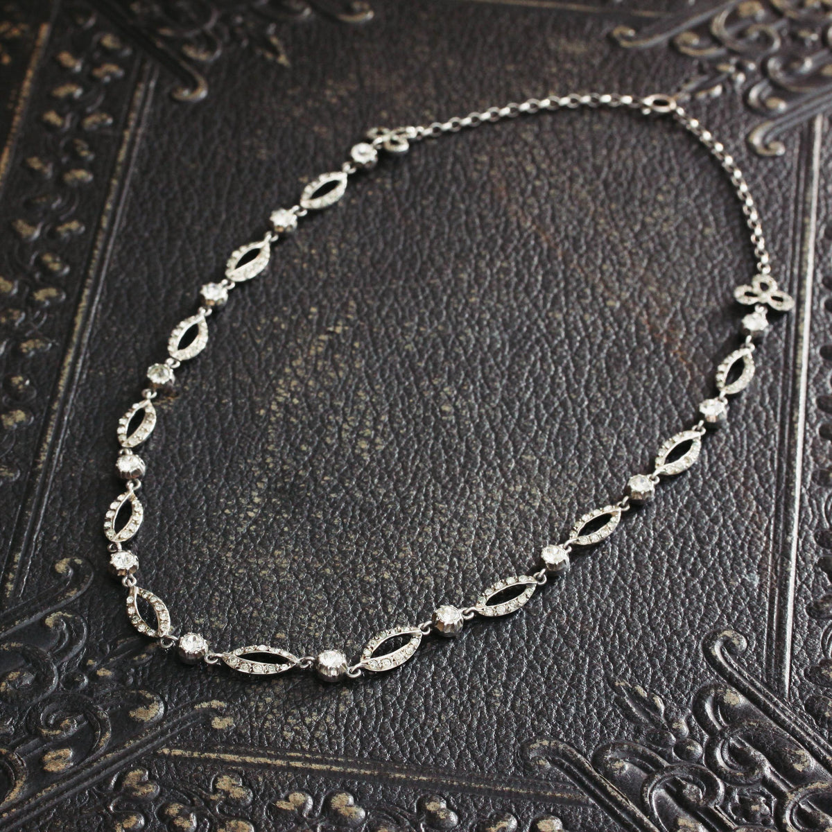 Vintage French Georgian Style Paste Necklace
