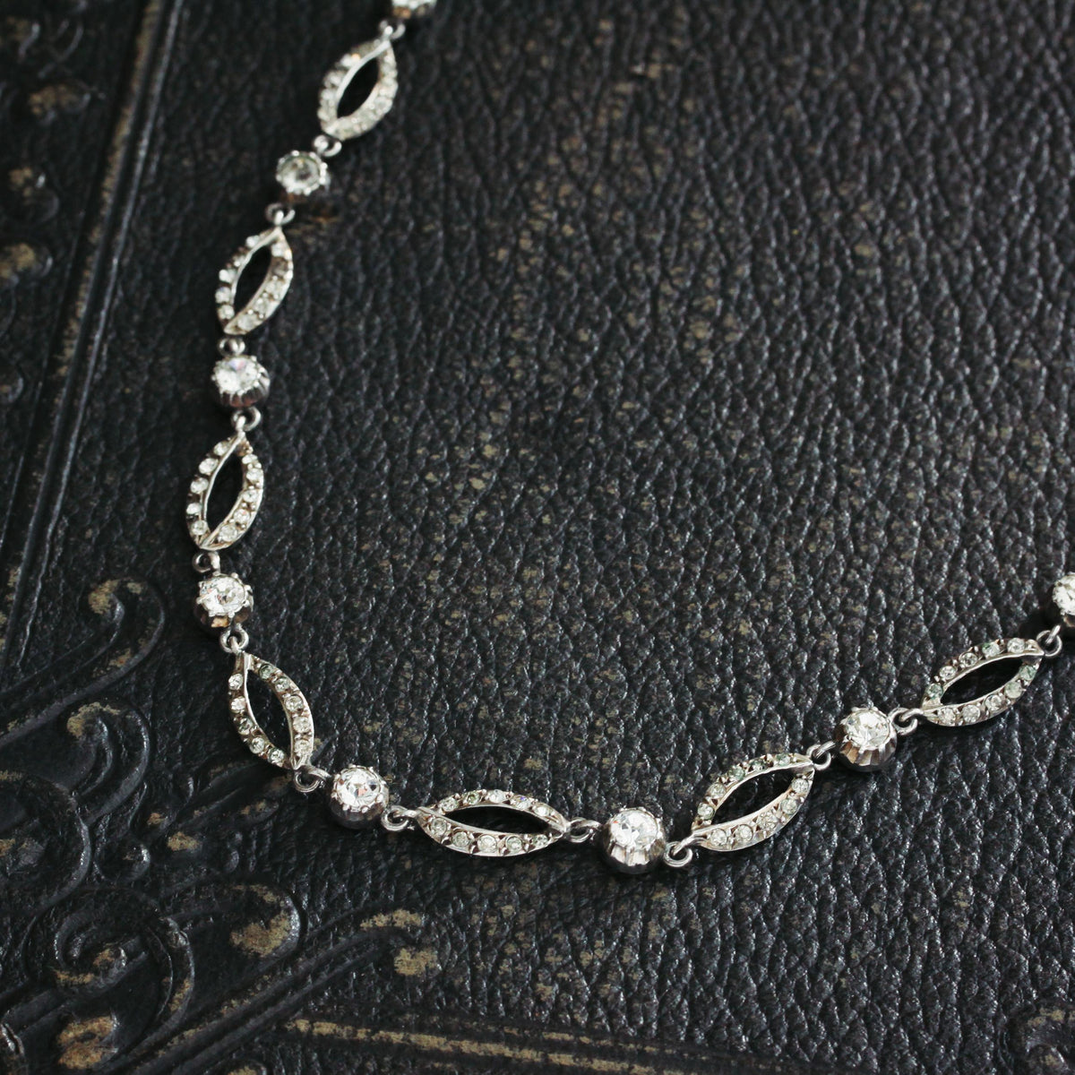 Vintage French Georgian Style Paste Necklace
