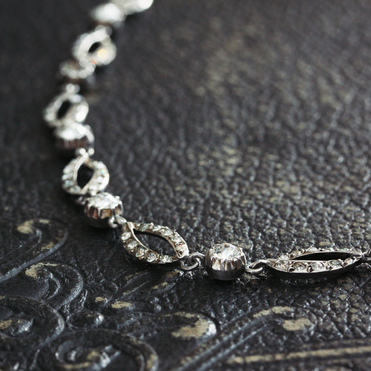 Vintage French Georgian Style Paste Necklace