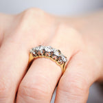 Effervescent Vintage 1.80ct Hand Cut Diamond Ring