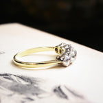 Effervescent Vintage 1.80ct Hand Cut Diamond Ring