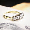 Effervescent Vintage 1.80ct Hand Cut Diamond Ring