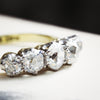 Effervescent Vintage 1.80ct Hand Cut Diamond Ring