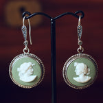Vintage Wedgewood Jasperware Portrait Earrings
