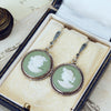 Vintage Wedgewood Jasperware Portrait Earrings