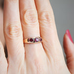 Antique Victorian Almandine Garnet Ring