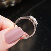 Superb Vintage Platinum Diamond Trilogy Engagement Ring