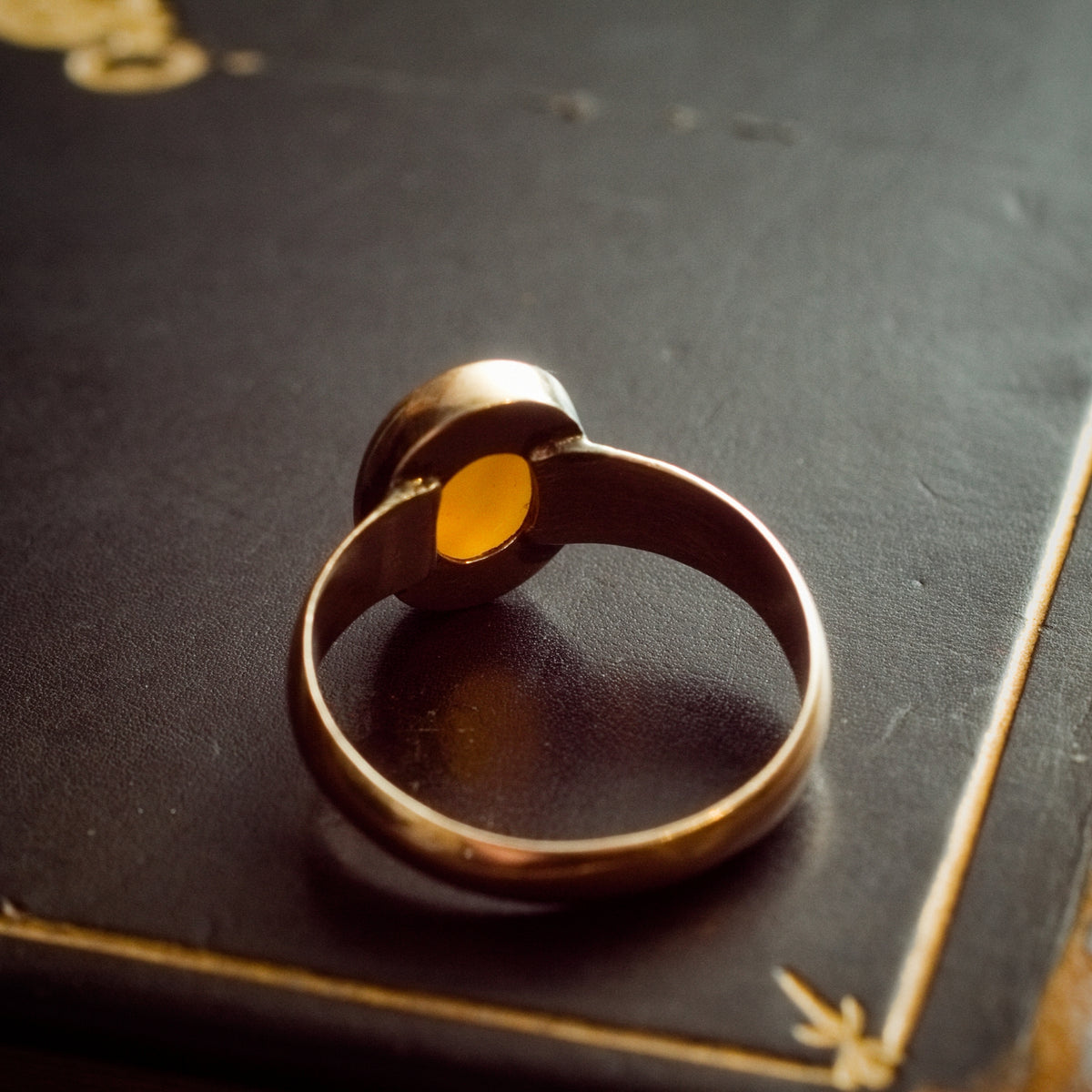 Heroic Antique Carnelian Intaglio Ring
