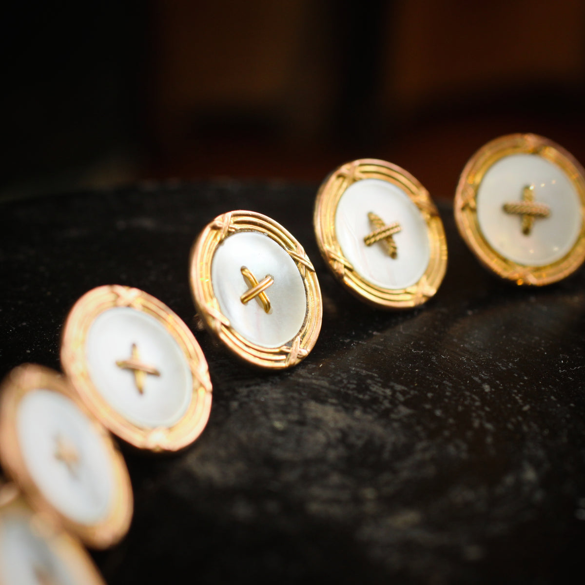 Suave Vintage Shirt Studs Set in Original Box