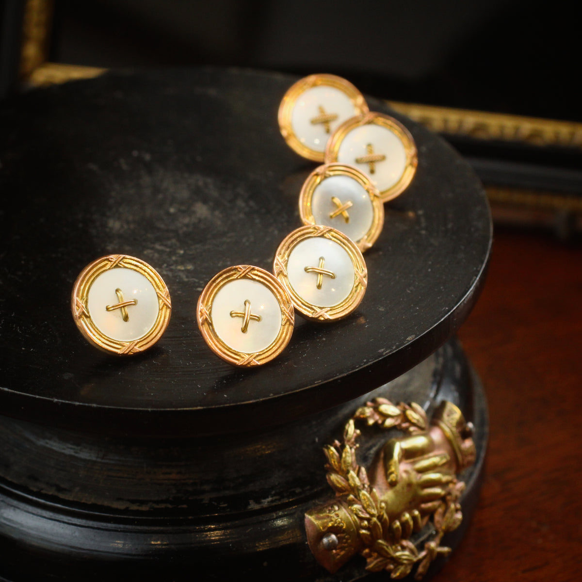 Suave Vintage Shirt Studs Set in Original Box