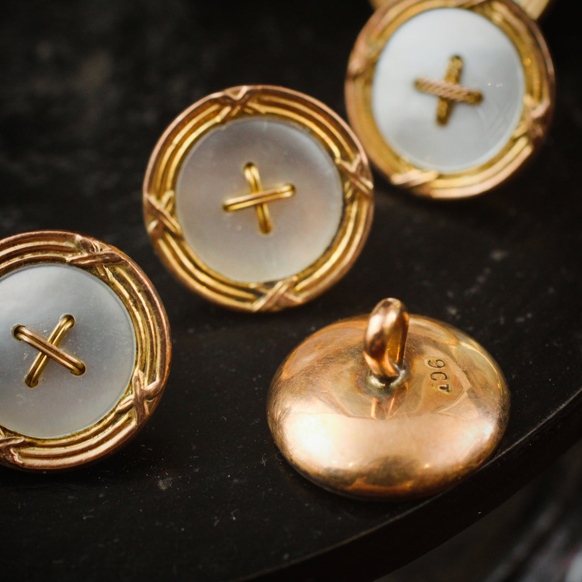 Suave Vintage Shirt Studs Set in Original Box