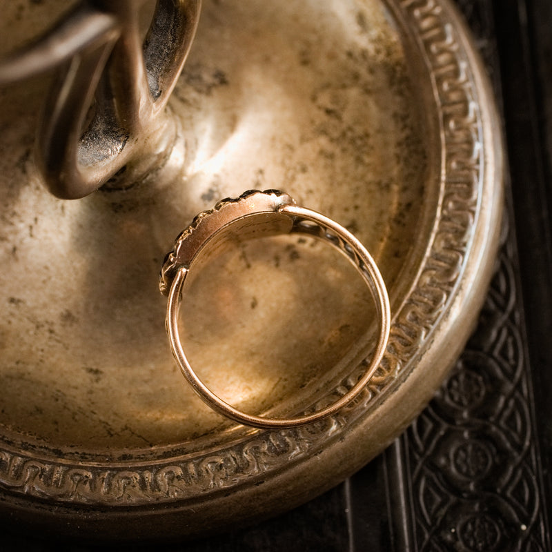 Precious Georgian Date 1831 Mourning Ring