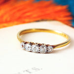 Vintage 1920's / 1930's Diamond Five Stone Ring