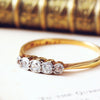 Vintage 1920's Diamond Five Stone Ring