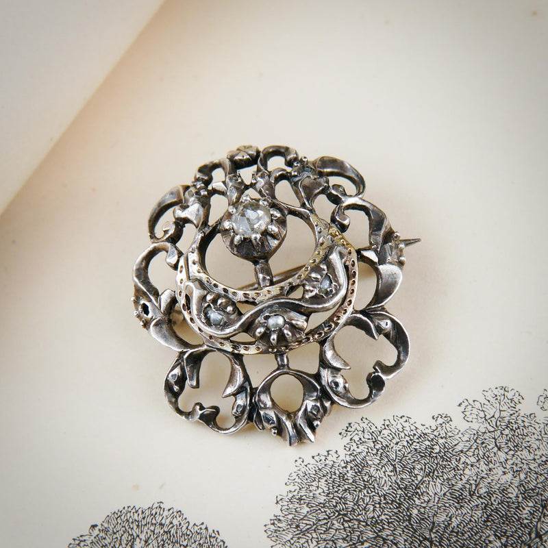 18th Century Georgian Diamond Pin