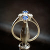 Uniquely Created Beautiful Antique Sapphire and Diamond Dress Ring