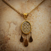 Antique Victorian Micro Mosaic Beetle Pendant